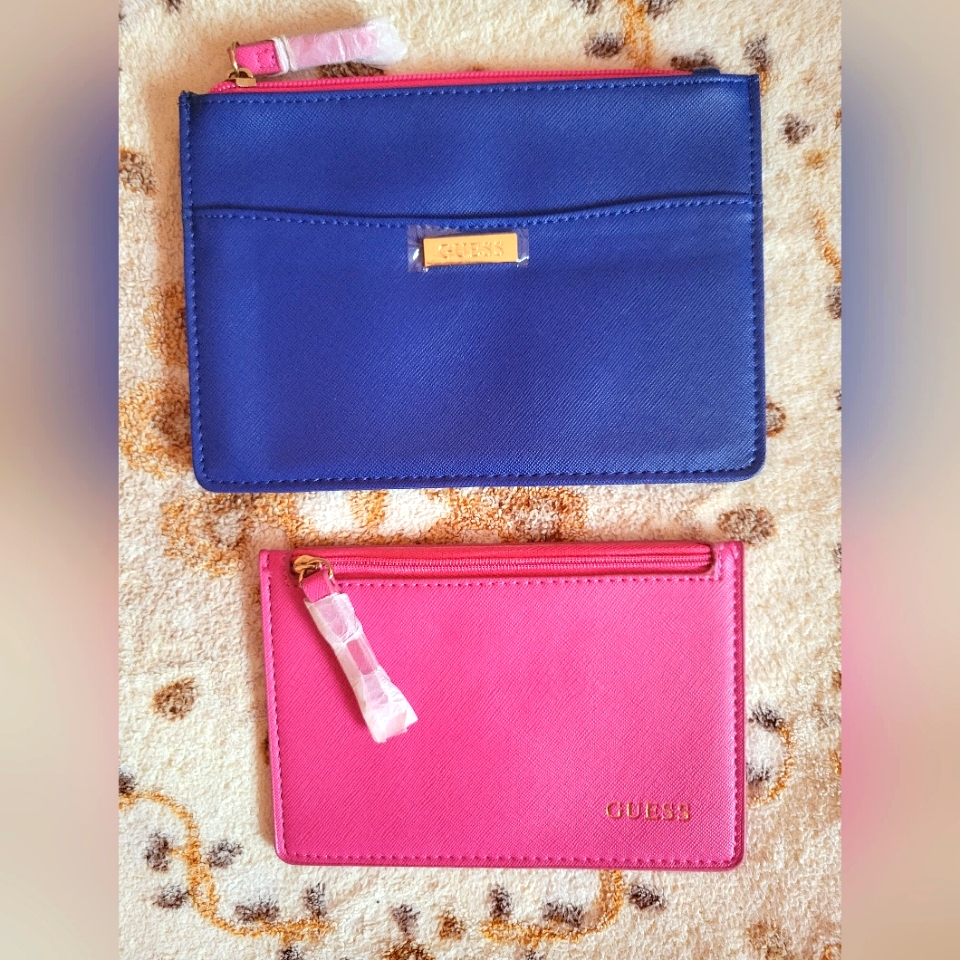 2pc Guess Clutches -Blue And Pink